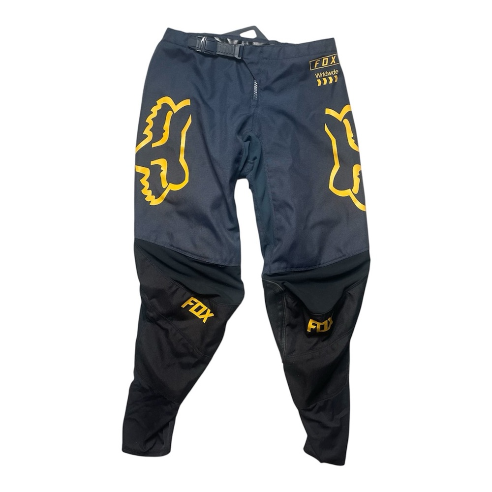Fox Racing youth 180 motocross dirt bike pants black yellow size 12-14-28